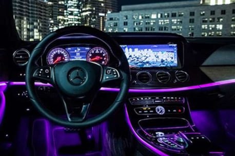 Đèn LED viền nội thất dành cho Mercedes Benz Được phân phối tại Độ Xe Long Thịnh_1